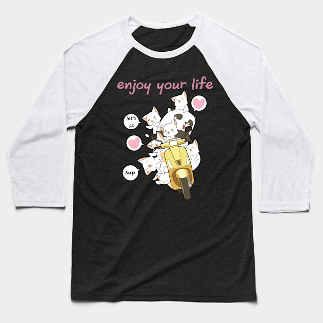 Live Your Best Life Baseball T-Shirt by machmigo